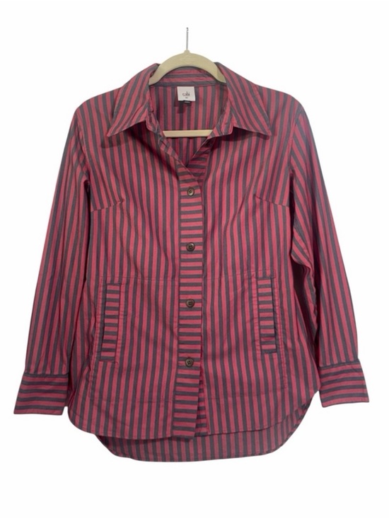 CAbi Tops - Cabi Women's Regatta Shacket | Red/Navy Striped | Size XS‎